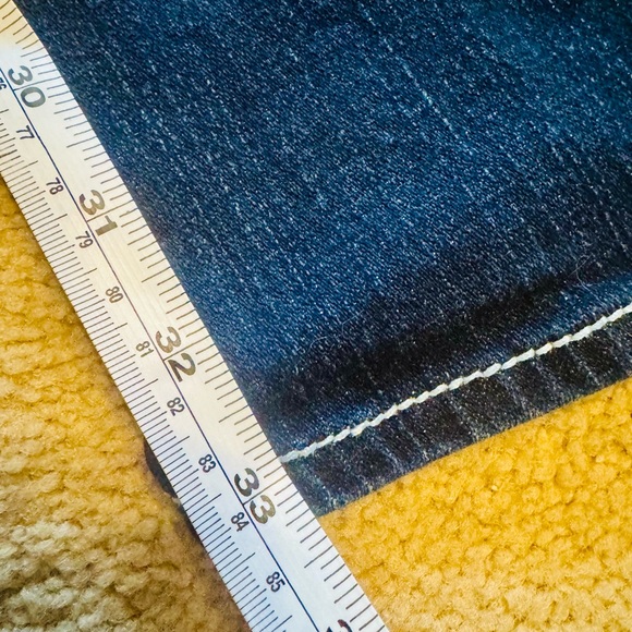 True Religion Dark Blue Low Rise Flare Jeans - Picture 7 of 7